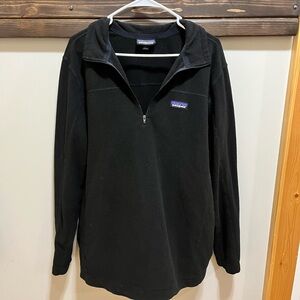 Patagonia Black Fleece 1/4 Zip Pullover Jacket Size L